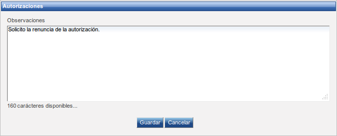 Ventana de renuncia o revocación.